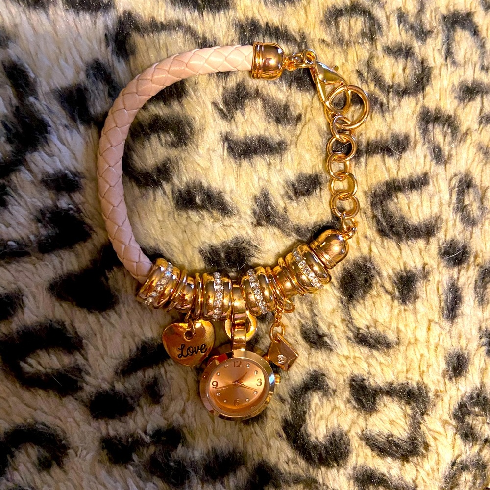 Rose gold charm bracelet new without tags